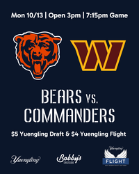 Chicago Bears vs. Commanders | Watch Party @ Bobby's Eastside