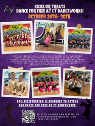 🎃 Kicks or Treats: Dance for Free Week at CY Danceworks! 👻
