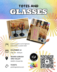 Totes & Glasses Workshop