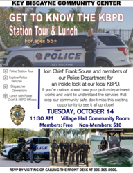 Get to know the Police Department: Tour & Lunch