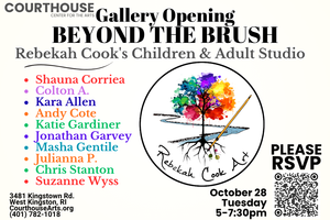 Beyond the Brush – Rebekah Cook’s Children & Adult Studio Gallery Opening 10/28/25 TUE 5-7:30PM