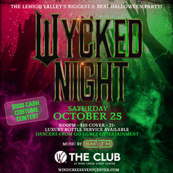 Wycked Night: The Ultimate Halloween Bash at Wind Creek Bethlehem Event Center!