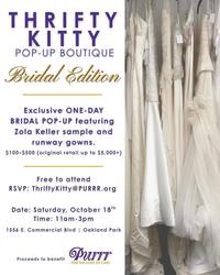 PURRR Adoption + Sanctuary’s Thrifty Kitty Pop-Up Boutique Bridal Edition