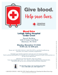 Lehigh Valley Jefferson Hospital Cedar Crest Community Blood Drive