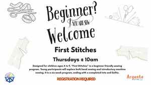 First Stitches: Beginning Sewing Program For Teens (Registration Required)