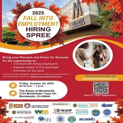 THE SHOPS AT MONTEBELLO TO HOST ‘FALL INTO EMPLOYMENT’ HIRING SPREE