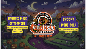 Spooky Mini Golf and Haunted Maze at GO USA Fun Park!