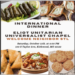International Dinner at Eliot Unitarian Universalist Chapel