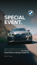 Arrowhead Towne Center Invites Drivers to Curated Driving Experience Featuring BMW Lineup Oct. 12