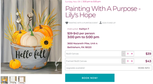Painting With a Purpose Lily’s Hope