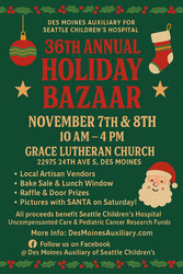 36th Annual Holiday Bazaar by the Des Moines Auxiliary for Seattle Children's Hospital