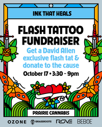 Ink that Heals: Flash Tattoo Fundraiser with David Allen 10/17
