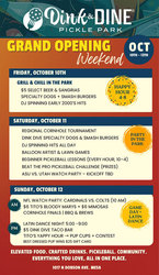 Dink and Dine Grand Opening