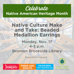 Native Culture Make and Take: Beaded Medallion Earrings