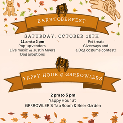 Barktoberfest & Yappy Hour at Grrrowlers Tap Room & Beer Garden