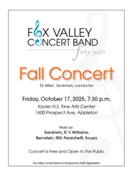 Fox Valley Concert Band's Fall Concert