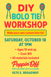DIY Bolo Ties Workshop @ Poppin' Off