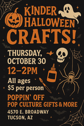 Kinder Halloween Crafts @ Poppin' Off