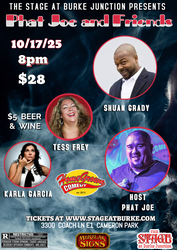 Stand Up Comedy at The Stage Fridat 10/17 Cameron Park, CA