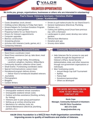 VALOR Clinic Foundation - VOLUNTEER MEETING - 11/3/25