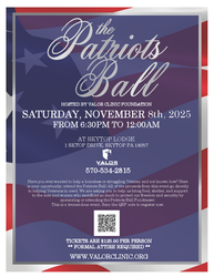 PATRIOTS BALL FUNDRAISER VOLUNTEER MEETING  - VALOR Clinic Foundation