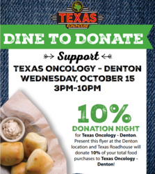 Texas Oncology Denton Dine To Donate