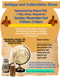 Wayne PAL Antique and Collectibles Show Fundraiser