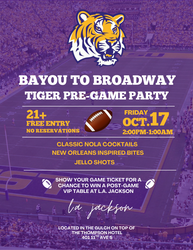 Bayou to Broadway: LSU Tigers Pre-Game Party