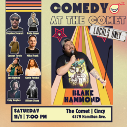 Comedy At The Comet | LOCALS ONLY SHOWCASE (Early Show)