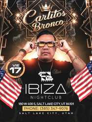 Salsa Night with DJ Carlitos Bronco at IBIZASLC – October 17, 2025