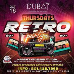 Thursday Retro Party & Karaoke Night at Dubai UT – October 16–17, 2025
