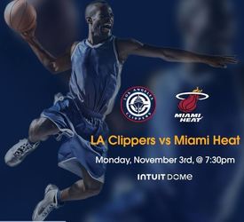 LA Clippers vs Miami Heat Tickets Nov 3