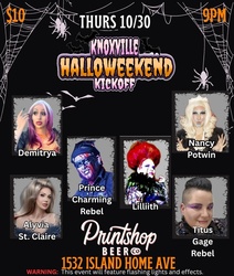 Knoxville Drag Revival Present Knoxville Halloweekend Kickoff