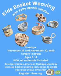 Basket Weaving Workshops for Kids and Adults