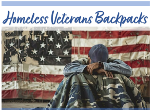 Homeless Veteran Backpack Sorting Day
