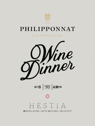 Champagne Philipponnat Wine Dinner at Hestia