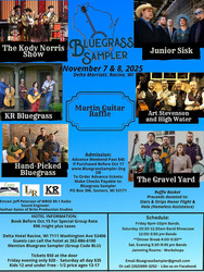 5th Annual Bluegrass Sampler Benefiting Veterans and the Homeless, Nov. 7 & 8
