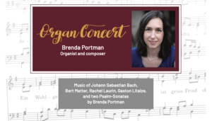 Organ Concert featuring Brenda Portman