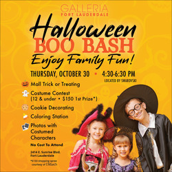 Free Halloween Boo Bash at Galleria Fort Lauderdale