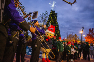 Tree Lighting Ceremony at Christmas Village in Baltimore