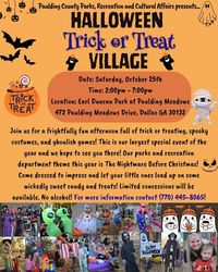 Trick or Treat Village | October 25, 2025