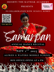 Samarpan - A Kathak Recital by Srishti The Kathak Academy (SKA) for raising Awareness and Fund.