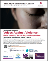 Voices Against Violence: Domestic Violence Awareness Event