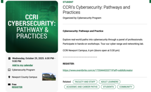 CCRI: Cybersecurity Pathways & Practices