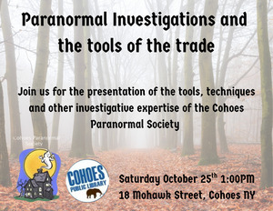 Paranormal Investigations and the Tools of the Trade