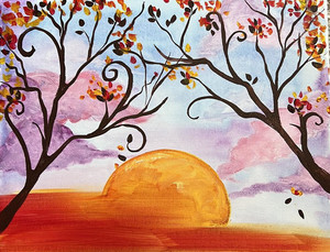Sip and paint art class in Bremerton November 2025 by Artvana