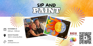 ‘Sun and Moon’ Paint and Sip at Bacio – Includes Glass of Wine