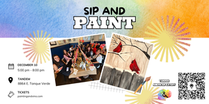 Snowy Cardinals Paint and Sip + Wine Specials