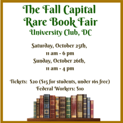 Fall Capital Rare Book Fair
