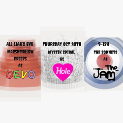 The Sonnets (The Jam), Mystic Spiral (Hole), Marshmallow Creeps (DEVO)